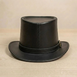 OEM Custom Top <b>Hat</b> Manufacturer Premium Wool Felt Top <b>Hats</b> Private Label Formal Victorian Costume Party <b>Hats</b> Supplier - Product Image 3