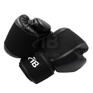 Custom Made Leather Boxing <b>Gloves</b> with Customized Logo <b>Moisture</b> Wicking Hook & Loop Closure for Adult Sports Training - Product Image 4