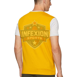 Camiseta de Manga Corta para Hombre House & Shields con Bloques de Color, Ribete en Contraste y Logotipo con Letras en la Parte Delantera, Estilo Casual - Product Image 2