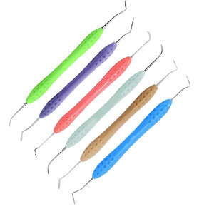 Juego Profesional de 10 Instrumentos Quirúrgicos Dentales para Resina Compuesta con Mangos de Silicona para Odontología Restauradora - Product Image 3