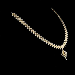 Collar con Colgante de Cadena de Diamantes Clásico, Aniva, Certificado IGI, Corte Brillante Redondo, Diamante Natural, Joyería de Oro de 18k y 22k - Product Image 3
