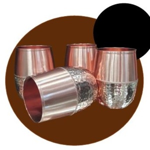 Traditional <b>Table</b> <b>Copper</b> Drinking Glass Stylish Water Tumbler for Hospitality Dining and Beverage Presentation - Product Image 2