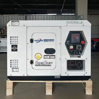 Générateurs diesel portables silencieux de 5 kW, 10 kW, 12 kW avec roues, monophasés/triphasés, générateur diesel de 15 kW, usage commercial électrique