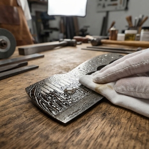Lame de hachoir en acier Damas personnalisée en gros, lame vierge pleine longueur pour cuisine, fourniture pour l'artisanat de lames, directement de l'usine - Product Image 5