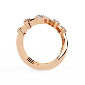 แหวนหมั้นเพชรทรงมิกซ์คัท ทองคำขาว 14K สำหรับนักออกแบบแฟชั่น ได้รับการรับรองจาก IGI เพชรเพาะเลี้ยงในห้องปฏิบัติการ ของขวัญวันครบรอบแต่งงาน - Product Image 3