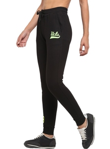 Black Sweatpants With Neon Green 19 Print Elastic Waist Drawstring Casual Joggers Autumn Wear - Product Image 2