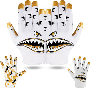 Nouveaux gants de football américain au design unique pour hommes et gants de football de qualité professionnelle à prix abordable avec étiquette privée - Product Image 2