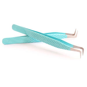 Pince à épiler en acier inoxydable pour extensions de cils, à succès, avec grip diamanté, antistatique, durable, pour une séparation naturelle et une préhension parfaite - Product Image 4