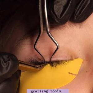 Professional Eyelashes Secretion Forceps Separator Eye Lash Tweezers Open Jaws Dissecting Separator Tool for Extension - Product Image 4