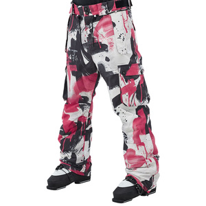 Créez Votre Propre Vêtement de Sport d'Hiver Haute Performance pour l'Extérieur : Pantalon de Ski Imperméable en Polyester avec Imprimé Graphique Streetwear - Product Image 1