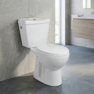 Export Quality Two Piece S <b>Trap</b> Ceramic Bathroom Toilet Ghana Close Coupled Water Closet WC System - Product Image 1
