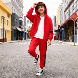 วัสดุผ้าริบ มีแถบรัดเอว กางเกงเอวยางยืด ปรับขนาดได้ ชุดสองชิ้น ชุดใส่ประจำวัน ชุดไปโรงเรียน ชุดใส่กลางแจ้ง - Product Image 1