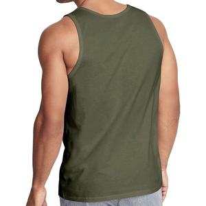 Débardeur de sport en coton sans manches avec logo personnalisé, vêtements de fitness, vêtements d'entraînement, débardeur de gym pour hommes - Product Image 2