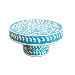 Base para Pastel Decorada con Incrustaciones de Hueso, Hecha a Mano, Moderna, para Mesa de Boda, Exhibición Elegante de Postres para Cumpleaños y Ocasiones Festivas - Product Image 2