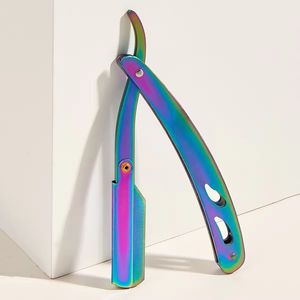 Morje Surgical Stainless Steel Folding Straight <b>Razor</b> Single Blade Shaving Knife for Men Grooming Salon Use - Product Image 3