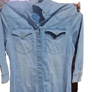 Vestido Vaquero de Cintura Alta, Transpirable, sin Espalda, Estilo Dulce, Holgado, Informal, de Moda para Mujer, para Primavera y Otoño - Product Image 5