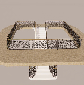 ราวบันไดและระเบียงวิลล่ากลางแจ้ง ทำจากสแตนเลสสตีลคุณภาพสูง ดีไซน์ทันสมัย ทนทานต่อสภาพอากาศ พร้อมเคลือบสีฝุ่นเพื่อความคงทน - Product Image 4