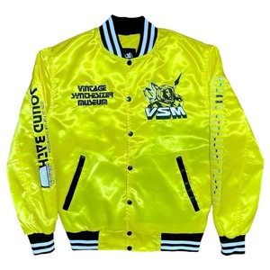 Vestes universitaires en satin, styles baseball et bomber, 100 % polyester, vêtements d'extérieur d'hiver - Product Image 1