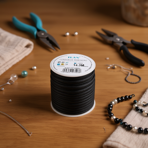 Cordón Marinero Ilan de 4 mm y 14,3 m, Negro, para la Fabricación de Joyas - Product Image 2