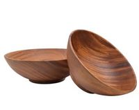 Bol de service décoratif en bois écologique de haute qualité, fait main, naturel, moderne pour la maison, le salon et la cuisine