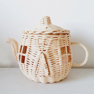 Casa de juguete de ratán para niñas y niños, hecha a mano, juguetes naturales para niños, casas de juego ecológicas - Product Image 3