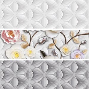 Carrelage mural en céramique blanc brillant 300x600, surface moderne et minimaliste, idéal pour les intérieurs de bureaux, bâtiments commerciaux, grande surface couverte - Product Image 2