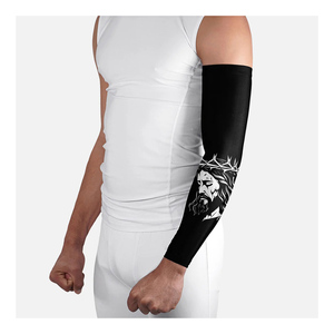 Manches de protection solaire respirantes et anti-transpiration personnalisées pour le sport, avec logo imprimé, pour le football et autres sports d'été. - Product Image 5