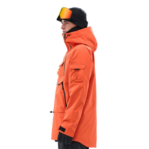 Veste de ski pour homme, imperméable 5000 mm, coupe-vent, veste d'hiver pour la neige, isolée, thermique, respirante, à capuche, vêtements de ski d'extérieur, OEM personnalisé - Product Image 2