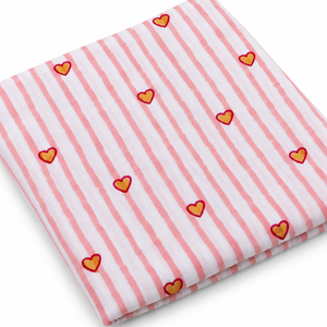 Tela de Voile de Algodón Peinado 60S60S Ligera Estampada a Mano Pinksa, 90 GSM, 43/44" de Ancho, Patrón Floral Unisex - Product Image 3