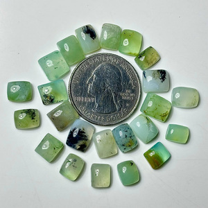 Cabujones de ópalo peruano lisos con base plana, piedras preciosas sueltas de forma rectangular para la fabricación de joyas. - Product Image 1