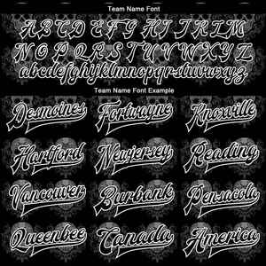 Men's <b>Gothic</b> Skull Print Varsity <b>Jacket</b> Custom Name Number Sublimation Digital Printing Autumn Wear Regular Fit Turn-down Collar - Product Image 4