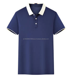 Camiseta polo de manga corta para hombre, diseño personalizado con logotipo bordado, para primavera y verano, ligera y transpirable. - Product Image 6