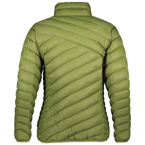 Blouson bomber en duvet fin à capuche pour homme, coupe-vent décontracté d'hiver, fermeture éclair, logo sur le devant, coupe classique, couleur unie, polyester - Product Image 6
