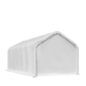 Tettoia in Acciaio per Camper/Roulotte 18FT X 30FT con Copertura in Tessuto PVC 17 oz, Porta Avvolgibile Anteriore, Parete Posteriore Chiusa, Struttura Zincata a 3 Strati - Product Image 6
