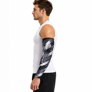 Manchons de compression pour hommes personnalisés pour le sport, la course, le cyclisme – Respirants, extensibles, de soutien et de protection pour l'entraînement athlétique - Product Image 5