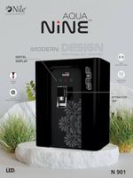 Purificateur d'eau AQUA NINE BLACK 901 RO ZINC COPPER ALKALINE TDS, système de filtration avec pompe de surpression 100GPD, capacité de stockage 10L