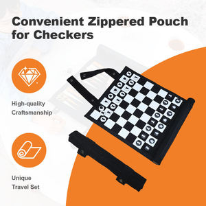 El Mejor Regalo: Juego de Ajedrez y Backgammon Portátil Cuadrado, Hecho a Mano, en Cuero PU Azul de Lujo, Ecológico, Duradero y Grabado - Product Image 6