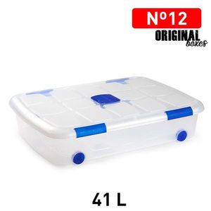 Scatole originali in plastica da 41 litri con coperchio e ruote per uso domestico - Product Image 1