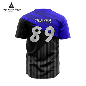 ออกแบบโลโก้ของคุณเอง เสื้อเบสบอลแขนสั้น ขายส่ง ราคาสมเหตุสมผล ขายดี เสื้อเบสบอลระบายอากาศได้ดี - Product Image 6