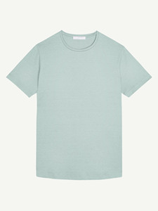 เสื้อยืดผู้ชายสีพื้น ผ้าฝ้าย แขนสั้น คอกลม ทรงปกติ สวมใส่สบาย ระบายอากาศได้ดี น้ำหนักเบา แฟชั่นฤดูร้อน - Product Image 4
