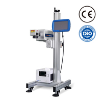 Marquage laser 5W 10W approuvé CE ISO pour plastique/métal/papier/PET/HDPE, machine de codage de la date et du lot, intégrée à la ligne d'assemblage