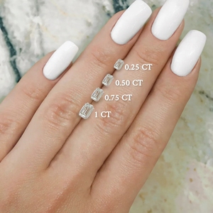 Magnifique bague en or avec diamant CVD taille émeraude cultivé en laboratoire D-E VVS-VS pour mariages et anniversaires - Mettez en valeur la beauté et la brillance - Achetez directement - Product Image 6