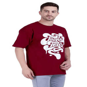 Camiseta de gran tamaño de alta calidad para hombre, algodón pesado, Impresión de logotipo personalizado, tela de punto 100% - Product Image 2