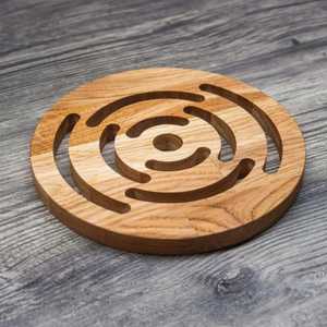Posavasos Redondo de Acero Inoxidable, Protector de Encimera de Cocina, Base Resistente al Calor, Diseño Moderno Antideslizante - Product Image 6