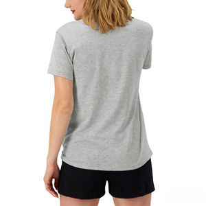 T-shirt décontracté pour femme en jersey imprimé écologique de haute qualité, style streetwear, col rond, 100% coton, personnalisable - Product Image 2