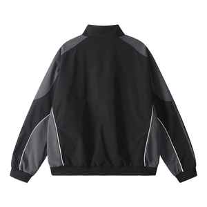 Survêtement coupe-vent avec panneaux réfléchissants de différentes couleurs, pantalon et veste, 100% polyester, imperméable, sportif, léger pour l'hiver - Product Image 4