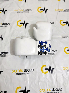 Gants de boxe en cuir véritable de qualité supérieure, personnalisables avec votre propre logo, fabrication professionnelle, pour entraînement et sparring de boxe et de kickboxing. - Product Image 4