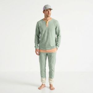 Original Custom Logo Men <b>Two</b> <b>Piece</b> <b>Lounge</b> <b>Set</b> Soft Jogger Suit for Daily Wear - Product Image 1
