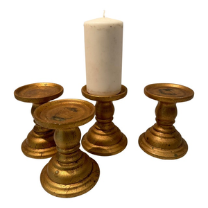 Portavelas de madera moderno para bodas e interiores rústicos. Soporte de madera hecho a mano para velas, para decoración minimalista del hogar. - Product Image 4