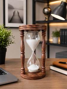 Sablier Art Déco Nautique en Bois/Polissage Naturel Fait Main Blanc Qualité Supérieure pour un Chronométrage Précis Moulage Vente en Gros - Product Image 3